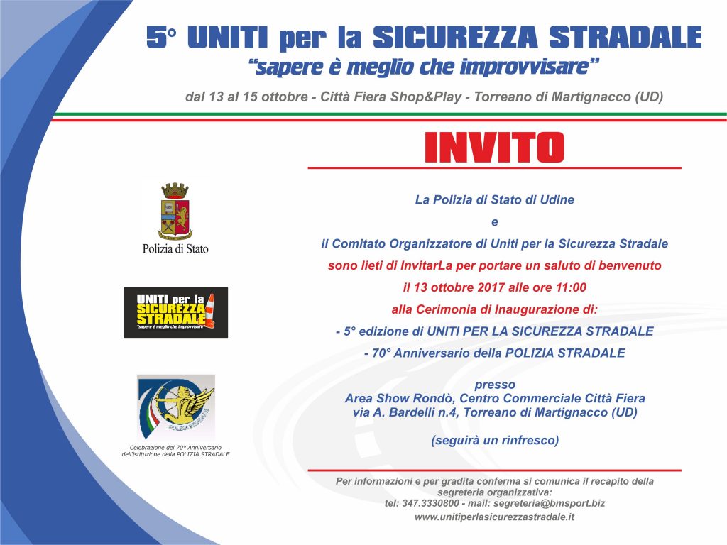 INVITO 5° edizione Uniti per la Sicurezza Stradale - r