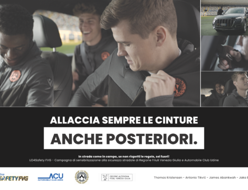 UD4Safety FVG – Parte la nuova campagna con protagonisti gli atleti della Udinese Calcio